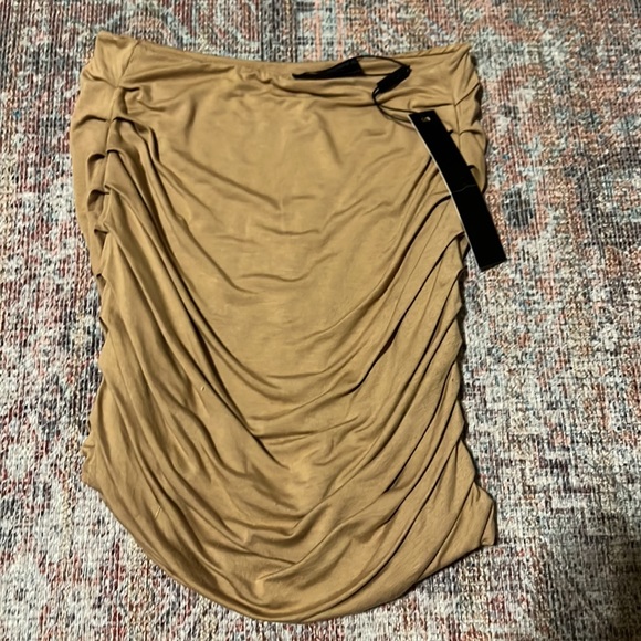 NWT Indah body Cori mini skirt in mocha size small - Picture 3 of 4